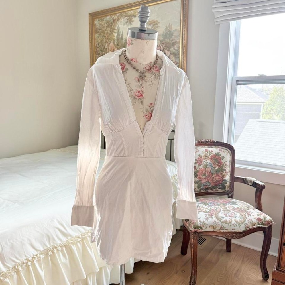 urban outfitters white mini dress size small
